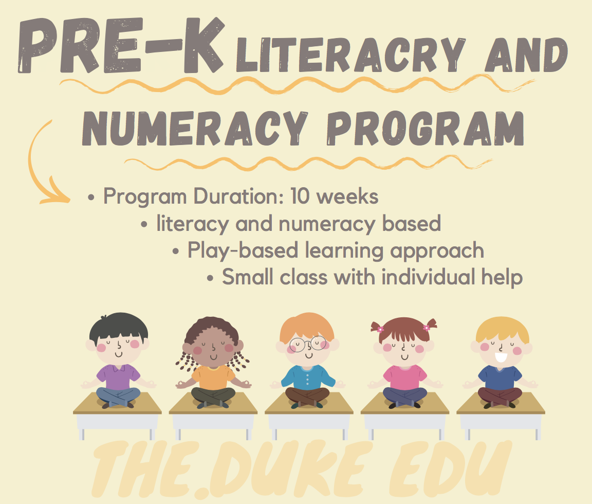 PreK literacy & Numeracy Trial Class 12/07/2020
